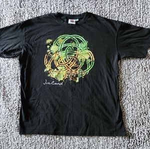 Traditional Craftwear Ireland Logo Medium Black T-Shirt Irish Men Size XL